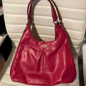 Beautiful hot pink authentic Coach large shoulder bag